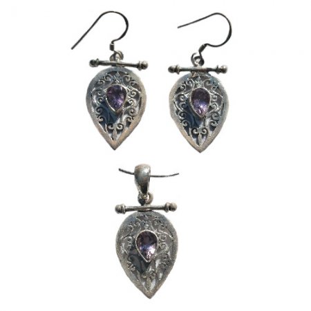 Ametheyst Necklace and Earring Sets