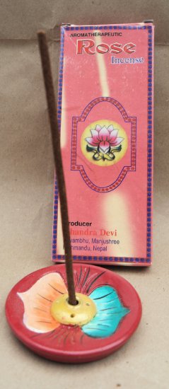 Tibetan Rose Aromatherapy Incense, Handmade, Natural Rose Scent