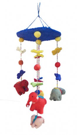 Elephant Mobile for baby room FH-016