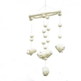 Counting Sheep Mobile for baby room and Nursery FH-012