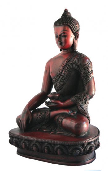 Large Earth Touching Buddha wood looking RB-845R