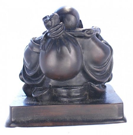 Resting Laughing Buddha wood looking RN-130A