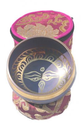 3.5" Purple singing bowl w/Box SB-039P