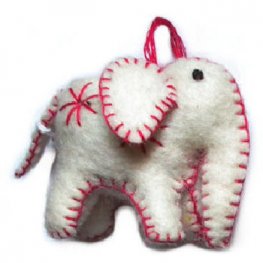 FD-40B Elephant Ornament white