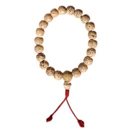 Handcrafted Lotus Seed Prayer Bead Bracelet
