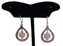 Endless Knot sterling Silver Earring JM-E0788