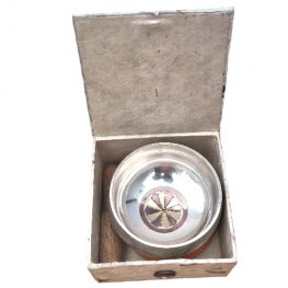 Small Silver Singing bowl set for meditation 3.5" SB-032S