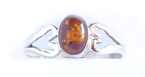 Amber stone Ring PR-153D