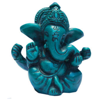Ganesh Statue Turquois looking RG-03B