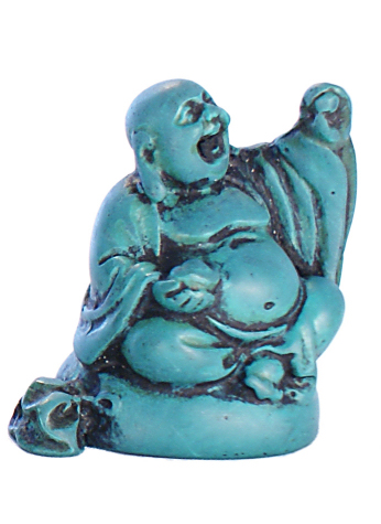 Turquoise small Blessing Laughing Buddha RN-133B - Click Image to Close