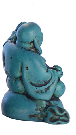 Turquoise small Blessing Laughing Buddha RN-133B