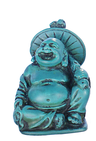 RN-133E Turquoise Laughing Buddha - Click Image to Close