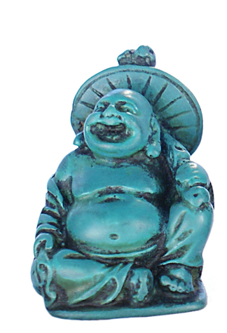 RN-133E Turquoise Laughing Buddha