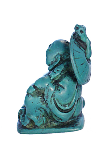 RN-133E Turquoise Laughing Buddha