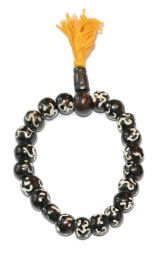 OM Carved wrist mala OM Carved wrist mala