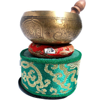 Soothing singing bowl w/silk pouch -5\" SB-705